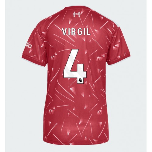 Zenski Nogometni Dres Liverpool Virgil van Dijk #4 Domaci 2026-27 Kratak Rukav